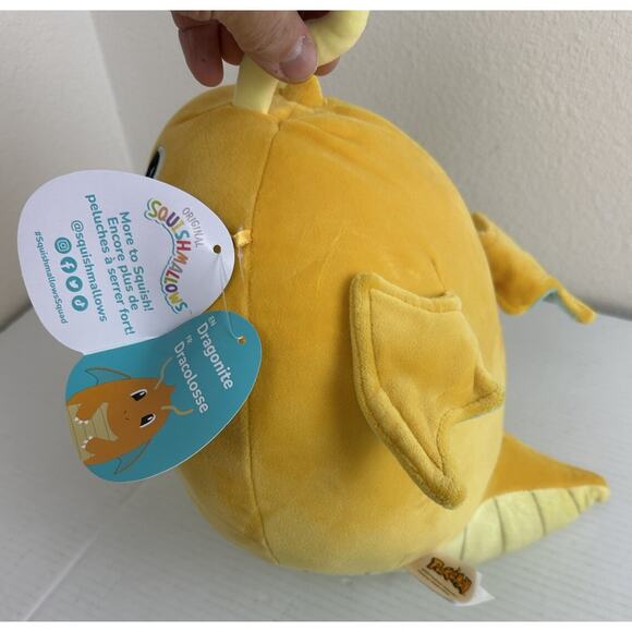 NWT Squishmallows Pokémon 10” Yellow DRAGONITE Officially Licensed Plush - Picture 2 of 8